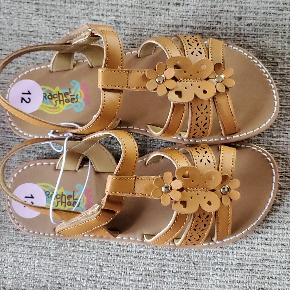 Girls size 12 tan sandals